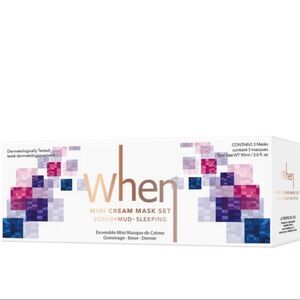 NIB When Beauty Mini Cream Mask Set (3 Masks)